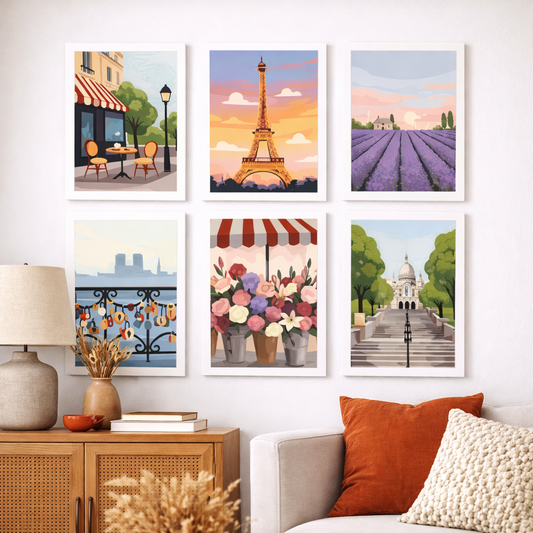 Coffret Douce Toiles – 6 Peintures par Numéros "Rêve Parisien"