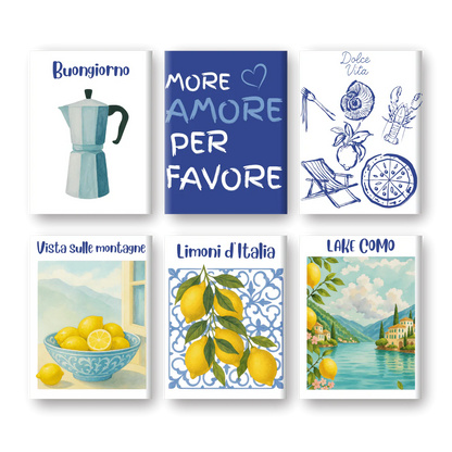 Coffret Douce Toiles – 6 Peintures par Numéros "Été en Italie"