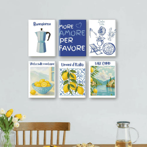 Coffret Douce Toiles – 6 Peintures par Numéros "Été en Italie"