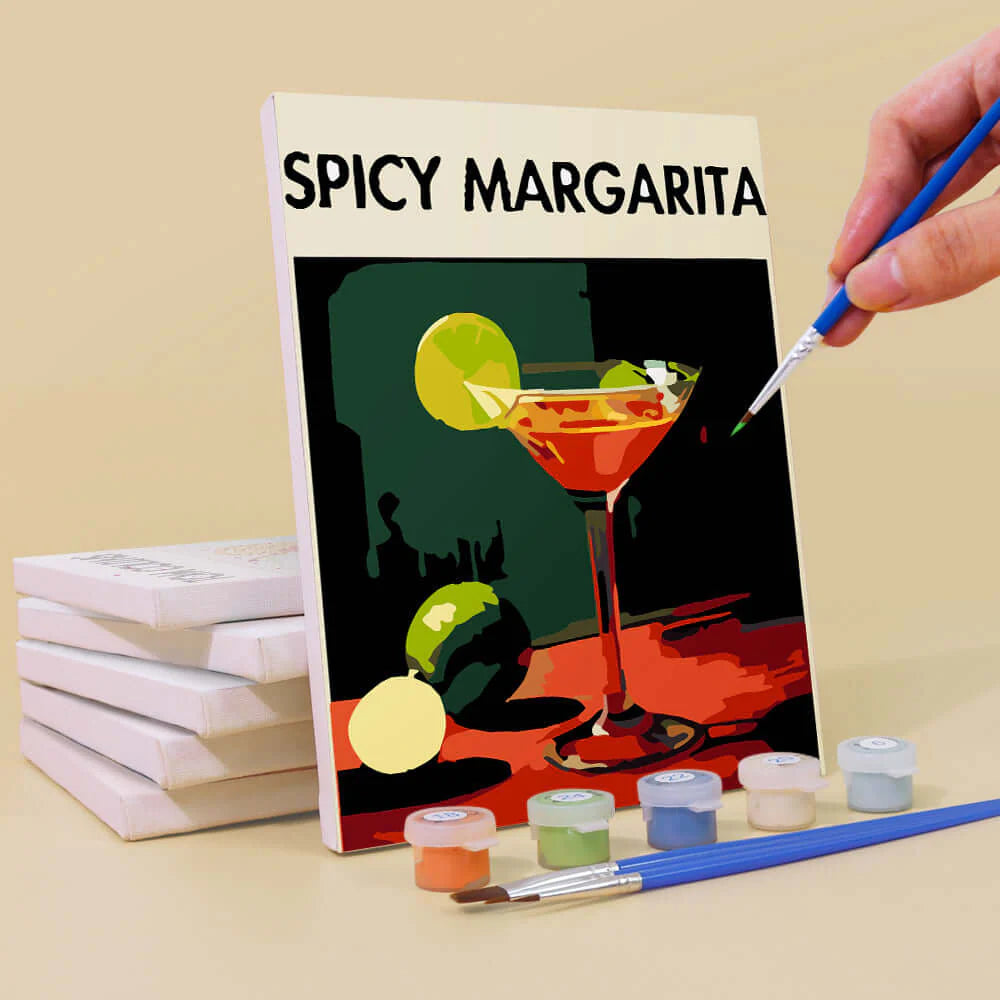 Coffret Douce Toiles – 6 Peintures par Numéros "Cocktail de luxe"