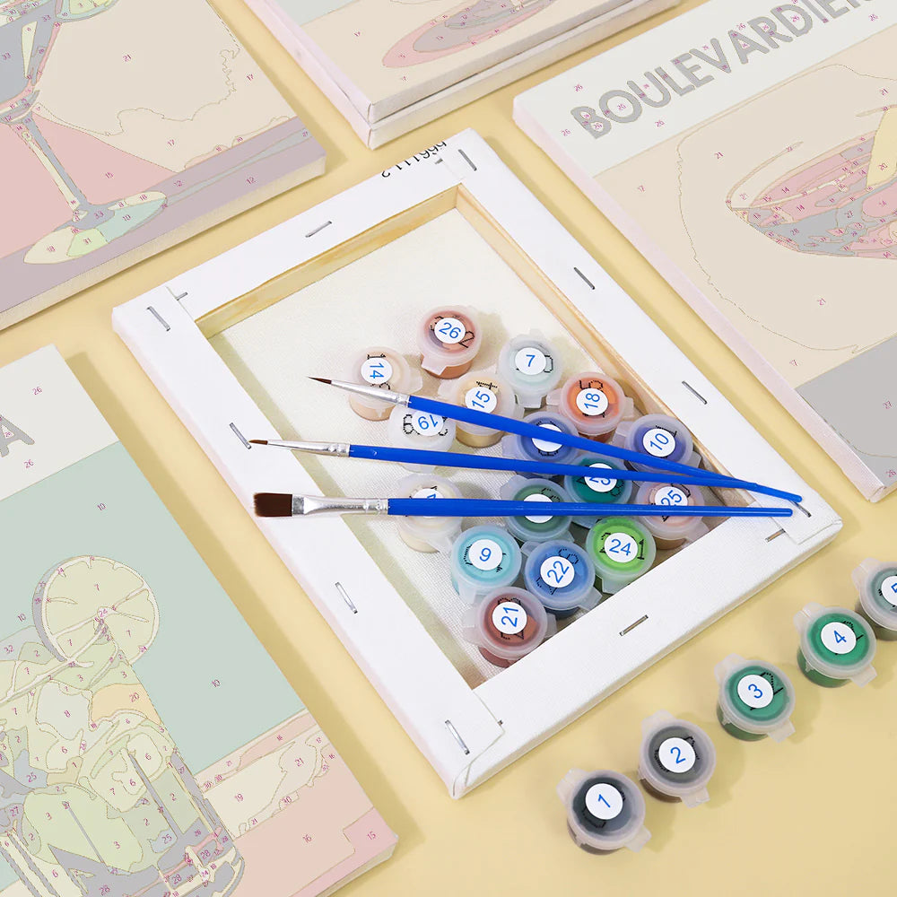 Coffret Douce Toiles – 6 Peintures par Numéros "Cocktail de luxe"