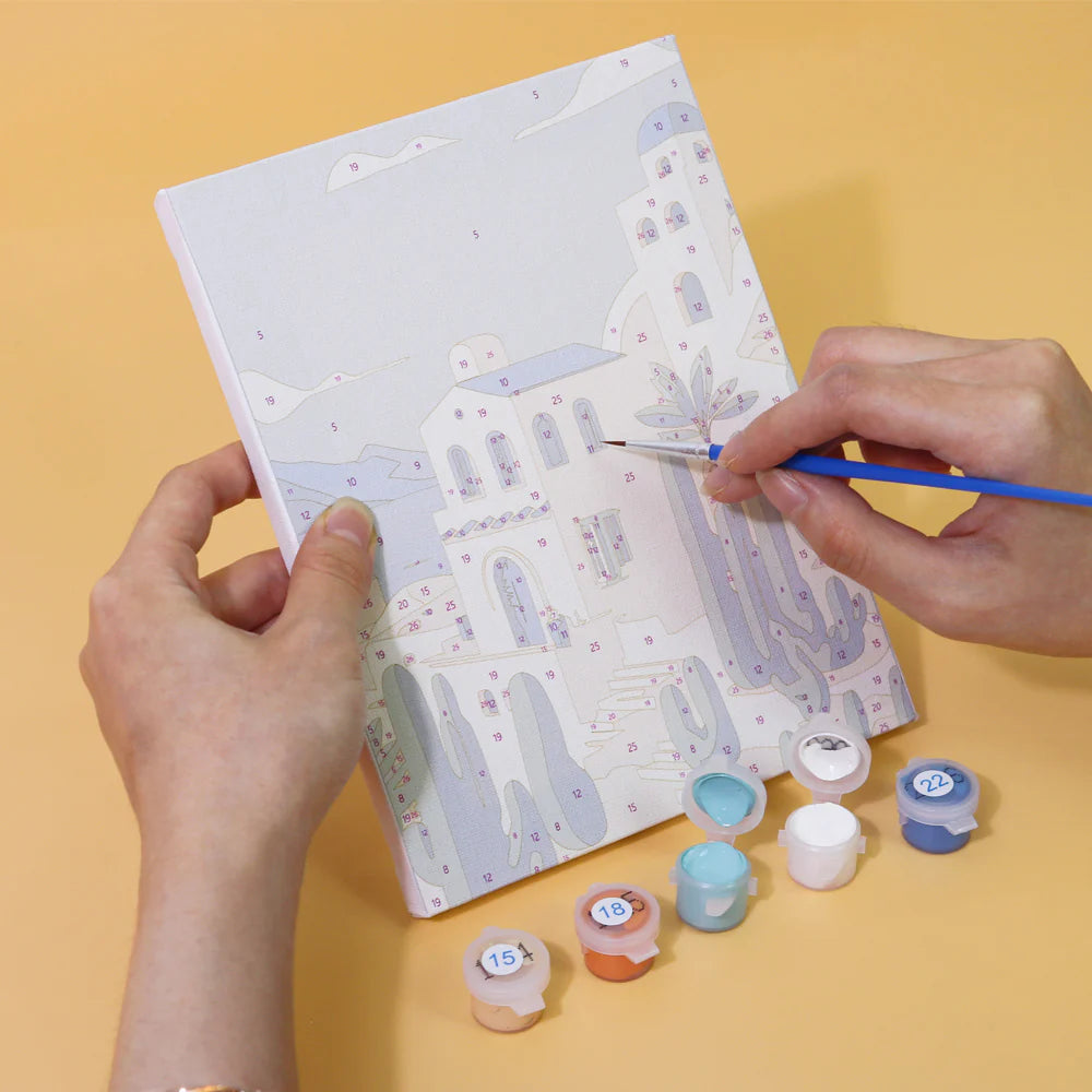 Coffret Douce Toiles – 6 Peintures par Numéros "Horizons Méditerranée"