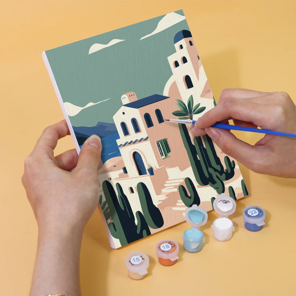 Coffret Douce Toiles – 6 Peintures par Numéros "Horizons Méditerranée"