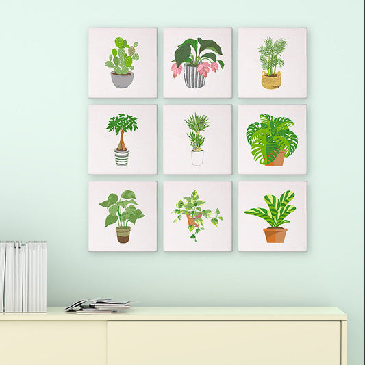 Coffret Douce Toiles – 6 Peintures par Numéros "Évasion Végétale"