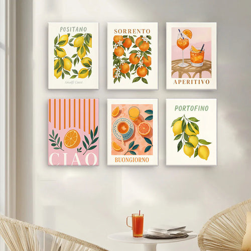 Coffret Douce Toiles – 6 Peintures par Numéros "Saveurs d’Italie"